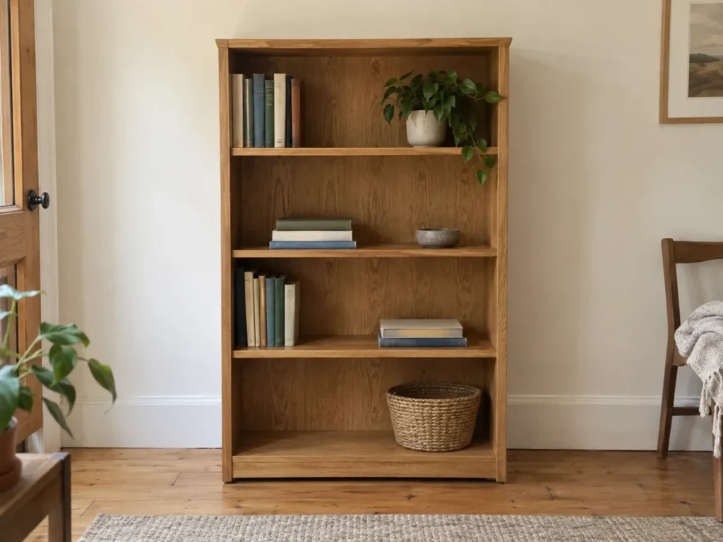 Wooden bookshelf