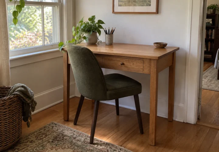 Oak writing desk