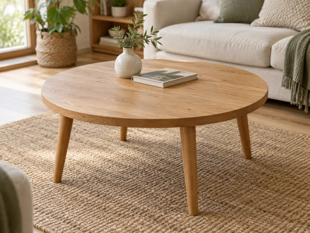 Round coffee table