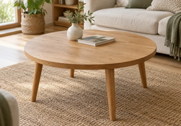 Round coffee table